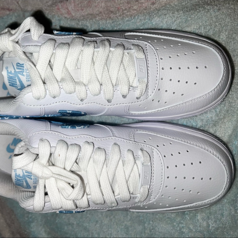 White Custom Made Nike Air Force 1s Brand New